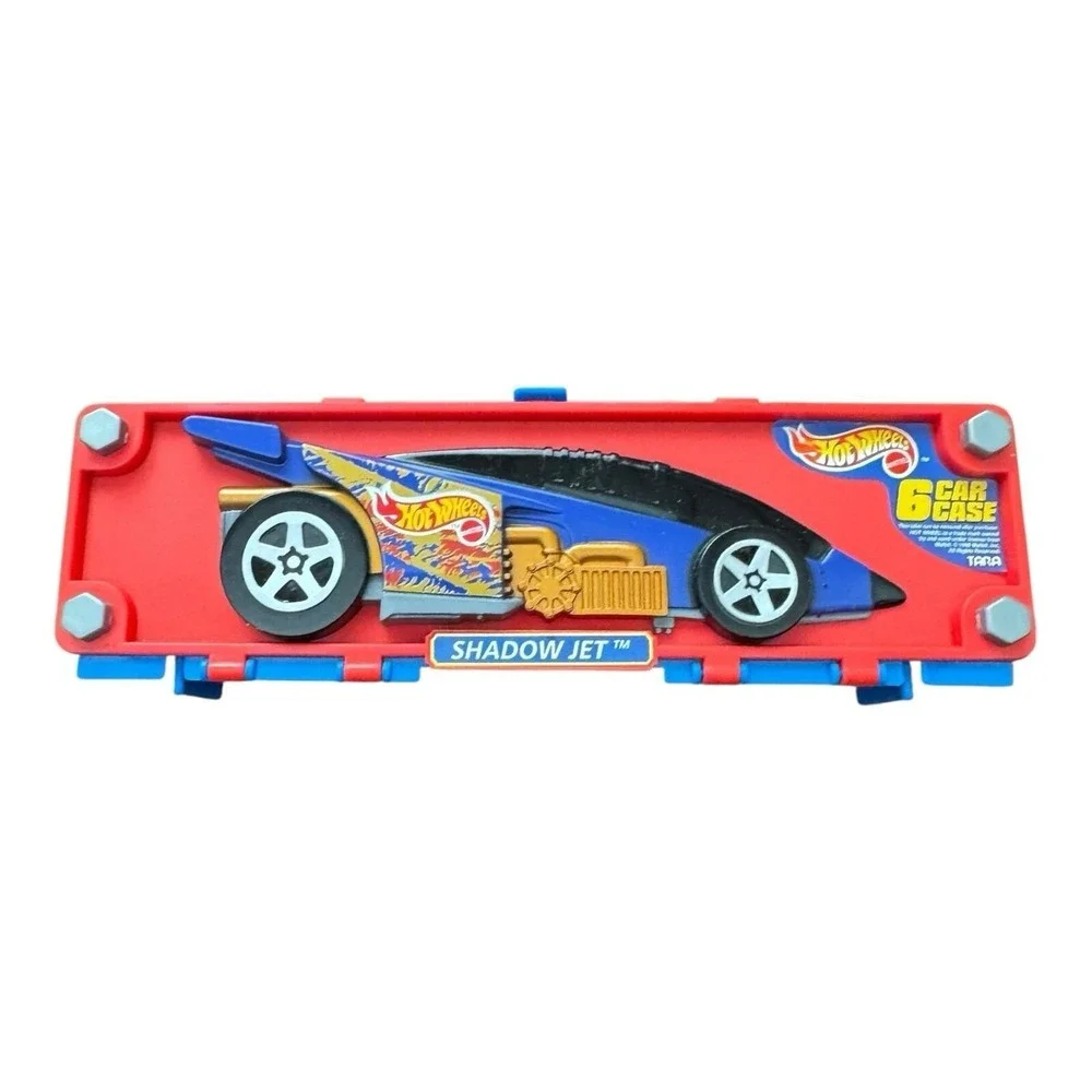 Hot Wheels 1998 Shadow Jet Empty 6 Car Carrying Case Handle Stackable